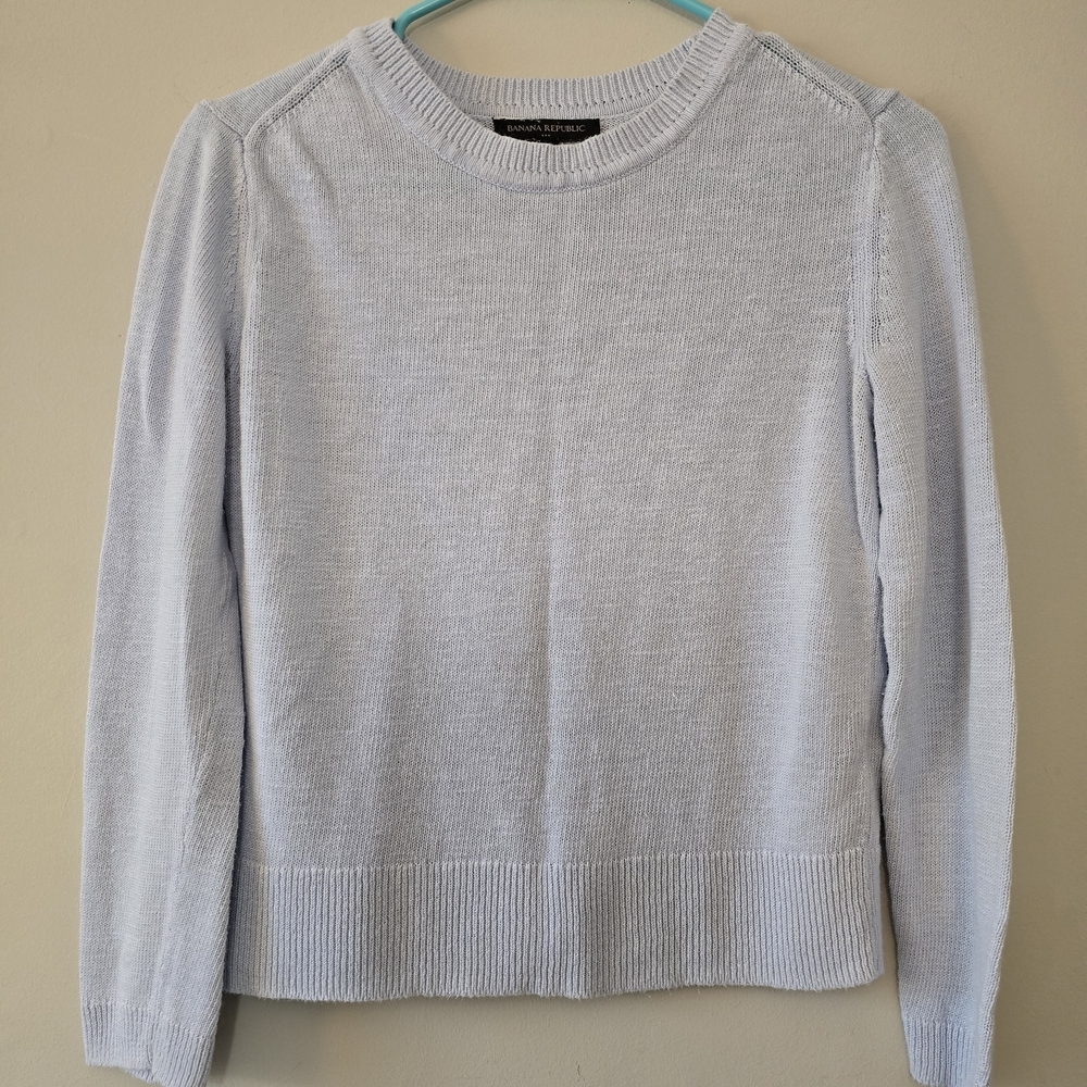 Banana Republic Pastel Blue Crewneck Sweater